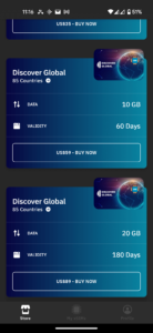 Airalo esim data plans