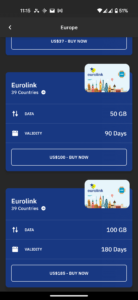 Airalo esim data plans