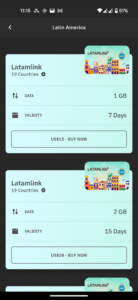 Airalo esim data plans